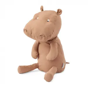 Liewood - Peluche hippo Halfdan en coton bio Rose taille unique pas cher