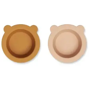 Liewood Lot de 2 bols à ventouse Peony mustard-tuscany rose mixVendu parvertbaudet