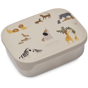 LIEWOOD Boîte à goûter enfant Arthur Mr Bear inox rose pas cher