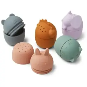 LIEWOOD Jouet de bain Gaby multi mix lot de 5 pas cher