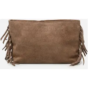 Vinina Suede Clutch/Ef par Vila Marron T.U SacsVendu parsarenza