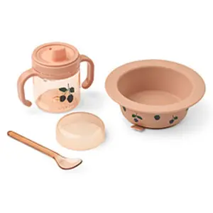 Liewood Set Repas 3 Pièces Becket - Berry Pale Tuscany pas cher