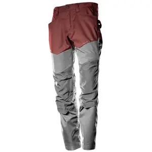 Comparateur de prix : Mascot Pantalon de travail avec poches genouillères Customized - 22479-230-Rouge-76-44
