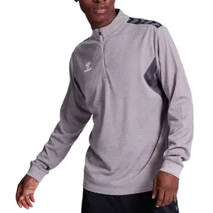 Comparateur de prix : Veste de survêtement demi-zippé Hummel Authentic Gris M 219973-2006