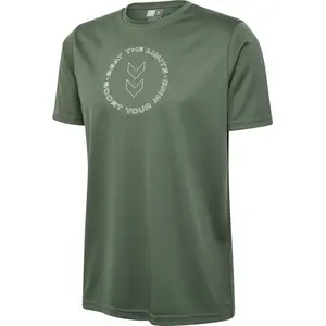 Hummel hmlTE BOOST T-SHIRT vert XL pas cher
