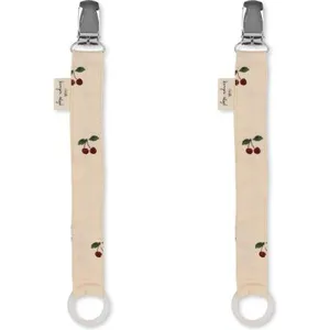 Konges Slojd Lot de 2 attaches sucettes Cherry pas cher