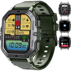 SPIELSTABIL Bt101 Montre Connectée Homme 2.02" Montre Connectée Tendan... pas cher