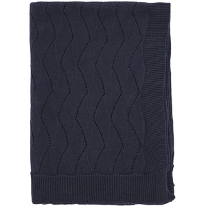 Comparateur de prix : Sodahl Plaid en coton 170 x 130cm bleu marine