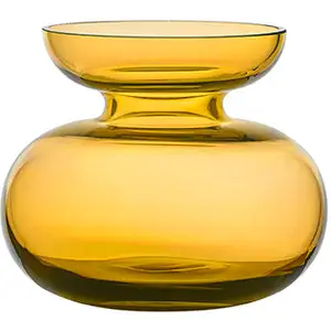 Zone Denmark Vase en verre soufflé à la bouche ambre pas cher