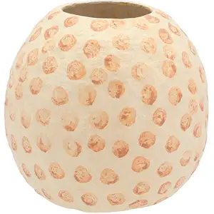 Vase décoratif en papier mâché Villa Collection pas cher