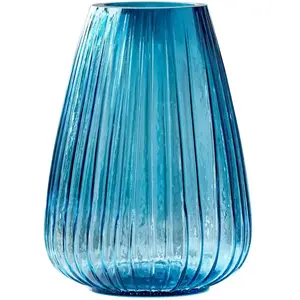 Vase KUSINTHA en verre Bleu Bitz pas cher