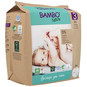 Bambo Nature Luiers Maat 3 (4-8 kg) 28 stuksVendu paratida-santediscount