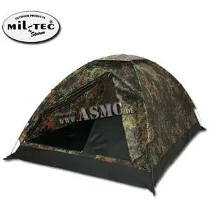 Mil-Tec Tente pour trois personnes Igloo Sdard - Flecktarn pas cher