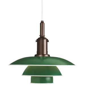 Comparateur de prix : LOUIS POULSEN lampe à suspension PH 3 1/2 3 (Vert - Aluminium)