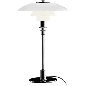 Comparateur de prix : Lampe de table en laiton chromé 29 x 47,2 cm PH 3/2 - Louis Poulsen