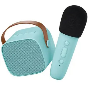 Lalarma Boîte karaoké enceinte et micro Bleu pas cher