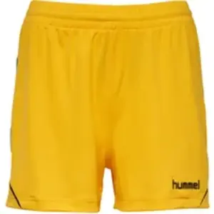 Short femme Hummel auth charge poly Jaune 011335-5001 pas cher