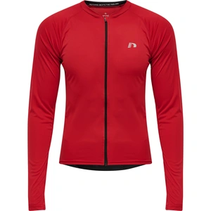 Maillot à manches longues full zip Newline Core Rouge L 510122-3365 pas cher