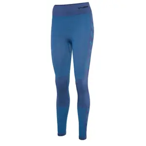 Hummel hmlCLEA SEAMLESS MID WAIST TIGHTS bleu XS pas cher