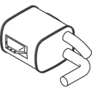 Comparateur de prix : Pot de détente/silencieux arrière DINEX 50461