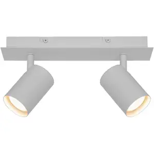 Comparateur de prix : Nordlux Spoterie FRIDA 2-Spot Métal Blanc, H.11.5 - IP20 - GU10 / Intérieur