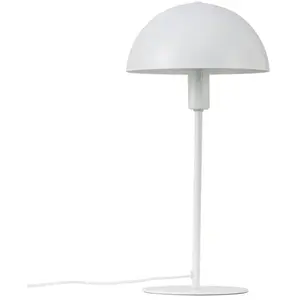 Comparateur de prix : Nordlux Lampe de table simple en métal blanc et abat-jour en forme de dôme