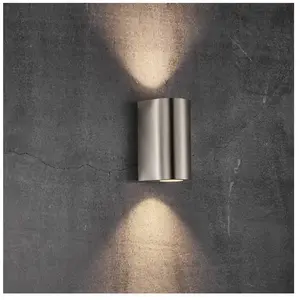 Comparateur de prix : Nordlux Applique d'extérieur Canto Maxi 2, acier inox