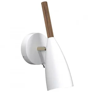 Comparateur de prix : DFTP by Nordlux Applique murale Pure en blanc avec élément en bois