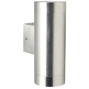 Comparateur de prix : Applique murale tin, Aluminium, Couleur Aluminium, GU10, H.19, IP54 / Nordlux Extérieur