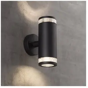 Comparateur de prix : Nordlux Applique d'extérieur Birk, à 2 lampes, noire
