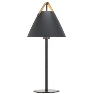 Design For The People STRAP-Lampe à poser Métal/Cuir H55cm pas cher