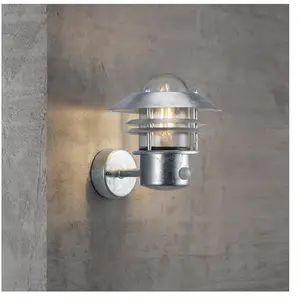 Comparateur de prix : Nordlux BLOKHUS SENSOR-Applique d'extérieur avec détecteur acier H23cm