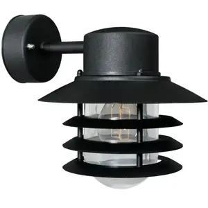 Comparateur de prix : Nordlux VEJERS-Applique d'extérieur acier galvanisé H23cm Noir