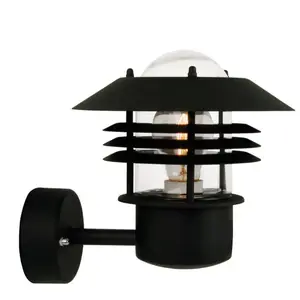 Comparateur de prix : Nordlux VEJERS-Applique d'extérieur acier galvanisé H23cm Noir
