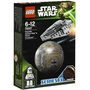 LEGO® Star Wars 75007 Republic Assault Ship & Planète Coruscant pas cher