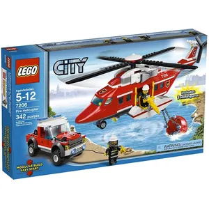 Lego City - L'hélicoptère Des Pompiers - 7206 pas cher