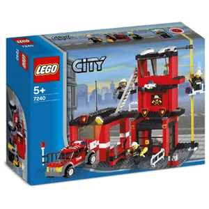 Lego City - La Caserne Des Pompiers - 7240 pas cher