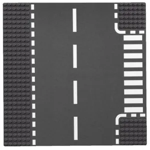 Lego City - Plaques De Route - Intersection Et Virage - 7281 pas cher