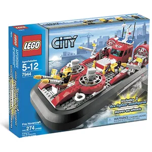 Lego City - L'aéroglisseur Des Pompiers - 7943 pas cher