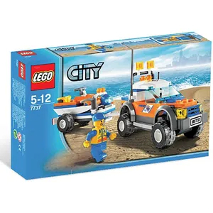 Lego City - Le 4x4 Et Le Scooter Des Mers Des Garde-Côtes - 7737 pas cher