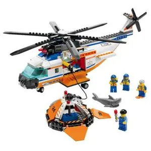 LEGO - L'hélicoptère et le canot de sauvetage des garde-côtes pas cher