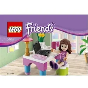 Lego 30102 Friends Figurine de Olivia avec bureau (Exclusive) pas cher