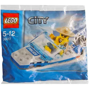 Lego City - Le Bateau De Police (Polybag) - 30017 pas cher