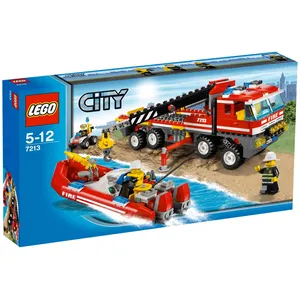 Lego City - Le Camion Tout-Terrain Et Le Bateau Des Pompiers - 7213 pas cher
