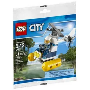Lego City - Swamp Police Helicopter (Polybag) - 30311 pas cher