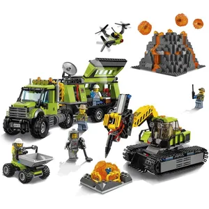 LEGO® City 60124 La base d'exploration du volcan pas cher