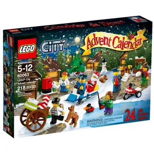 Lego® City 60063 Calendrier De L’avent Lego City 2014 pas cher