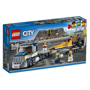 Voiture de course super rapide et remorque LEGO City 60151 pas cher