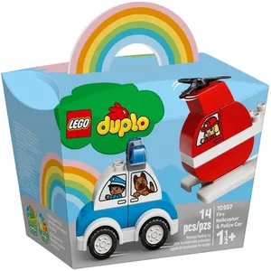 Comparateur de prix : LEGO DUPLO 10957 Mon premier hélicoptère de pompiers et voiture de police