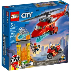 Lego Lego City - L'hélicoptère De Secours Des Pompiers - 60281 pas cher